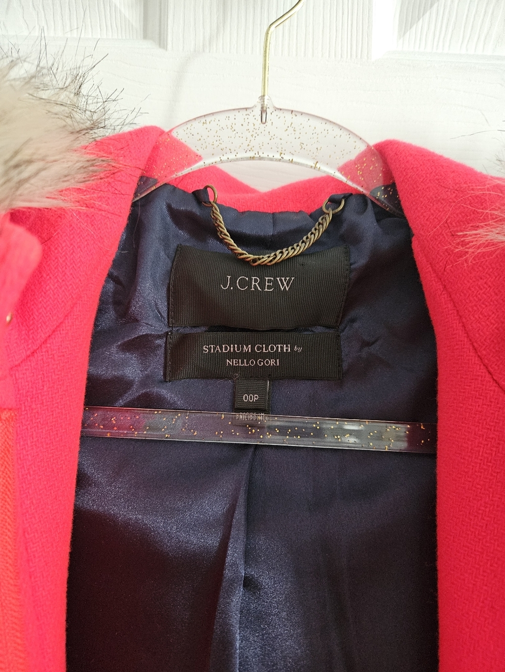 NWOT J.Crew New Chateau Parka Coat In Italian Stadium Cloth- Petite Size 00 - Picture 12 of 13